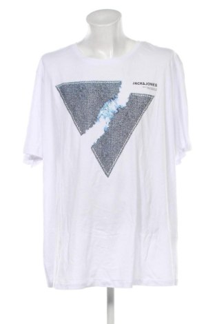 Мъжка тениска Jack & Jones, Размер 4XL, Цвят Бял, Цена 18,46 €, #137163789
