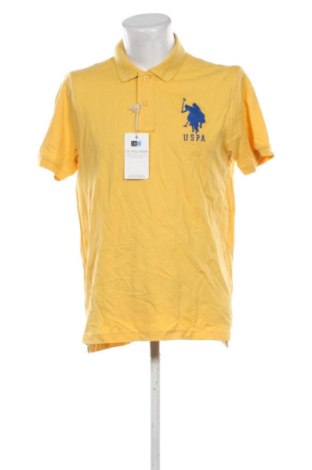 Ανδρικό t-shirt U.S. Polo Assn., Μέγεθος XL, Χρώμα Κίτρινο, Τιμή 51,99 €, #137164288
