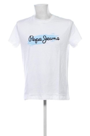 Мъжка тениска Pepe Jeans, Размер XL, Цвят Бял, Цена 32,21 €, #137192017