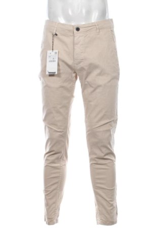 Мъжки панталон Zara, Размер L, Цвят Бежов, Цена 28,00 €, #137178848