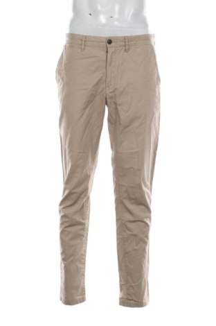 Męskie spodnie H&M, Rozmiar L, Kolor Beżowy, Cena 71,97 zł, #136990619