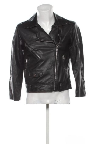 Męska skórzana kurtka Pull&Bear, Rozmiar S, Kolor Czarny, Cena 120,99 zł, #137157942