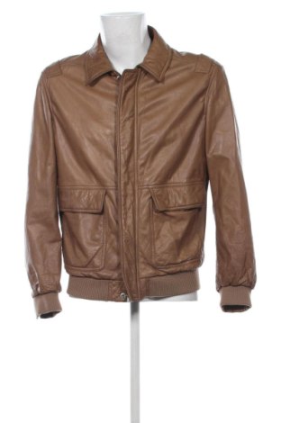 Geacă de piele pentru bărbati Z Zegna, Mărime M, Culoare Maro, Preț 1.905,41 Lei, #137159770