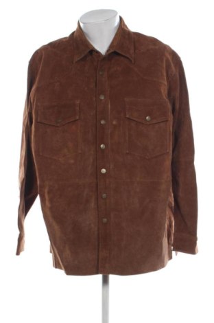 Męska skórzana kurtka Unbranded, Rozmiar XXL, Kolor Brązowy, Cena 386,22 zł, #137184110