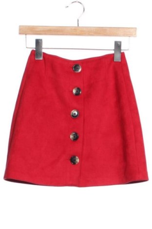 Spódnica Bershka, Rozmiar XS, Kolor Czerwony, Cena 29,63 zł, #137117061