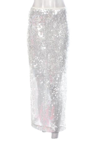Fustă Zara, Mărime S, Culoare Argintiu, Preț 105,99 Lei, #137193181