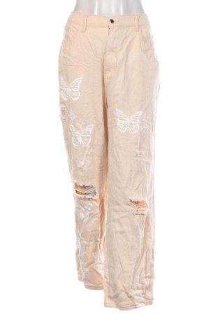 Damskie jeansy SHEIN, Rozmiar XL, Kolor Beżowy, Cena 44,99 zł, #132530381
