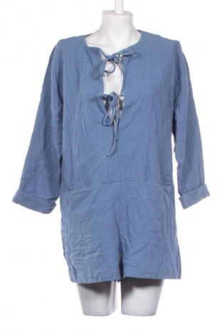 Salopetă scurtă de damă Zara, Mărime L, Culoare Albastru, Preț 38,99 Lei