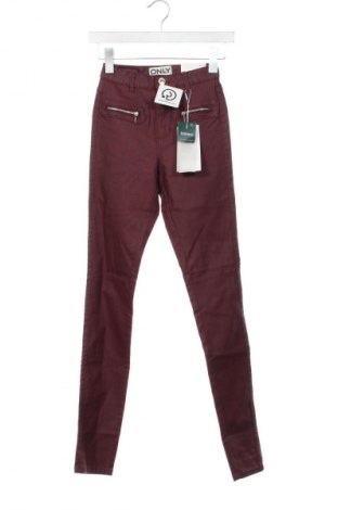 Дамски панталон ONLY, Размер XXS, Цвят Червен, Цена 4,09 €