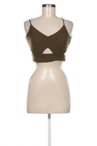 Top de femei Bershka, Mărime L, Culoare Verde, Preț 26,99 Lei