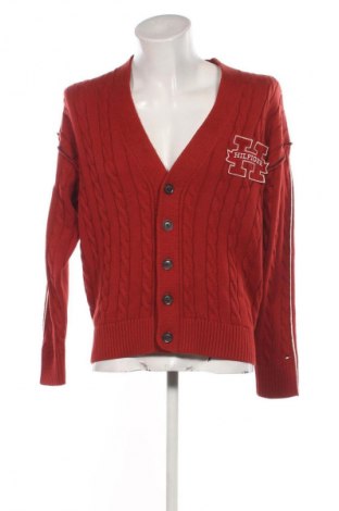 Pánský kardigán Tommy Hilfiger, Velikost S, Barva Červená, Cena  1 229,00 Kč
