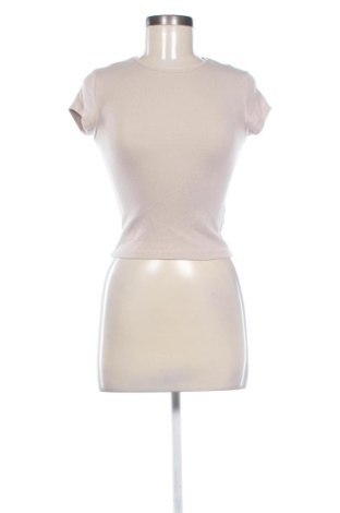 Bluză de femei Bershka, Mărime S, Culoare Bej, Preț 31,99 Lei, #137206683