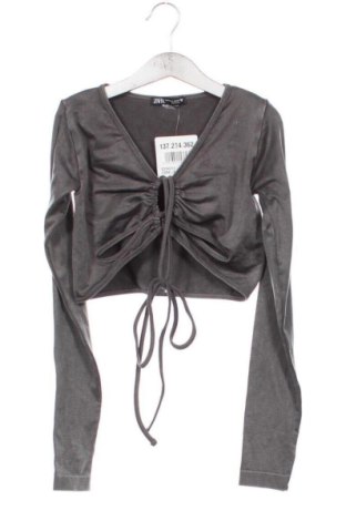 Γυναικεία μπλούζα Zara, Μέγεθος XS, Χρώμα Γκρί, Τιμή 10,00 €, #137214362