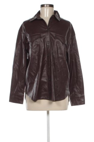 Cămașă de femei Bershka, Mărime L, Culoare Maro, Preț 38,99 Lei, #137188405