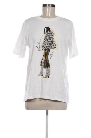 Damski T-shirt Sinsay, Rozmiar M, Kolor Biały, Cena 33,87 zł, #137208747