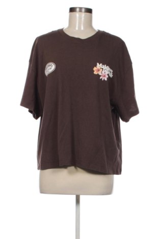 Tricou de femei Bershka, Mărime XL, Culoare Maro, Preț 57,74 Lei, #137269464