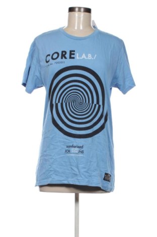 Tricou de bărbați Core By Jack & Jones, Mărime L, Culoare Albastru, Preț 47,24 Lei, #137274981