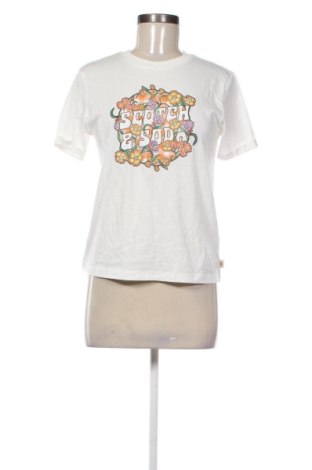 Γυναικείο t-shirt Scotch & Soda, Μέγεθος M, Χρώμα Λευκό, Τιμή 20,99 €, #137182280