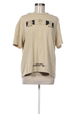 Damen T-Shirt Bershka, Größe S, Farbe Beige, Preis € 9,52, #137251708