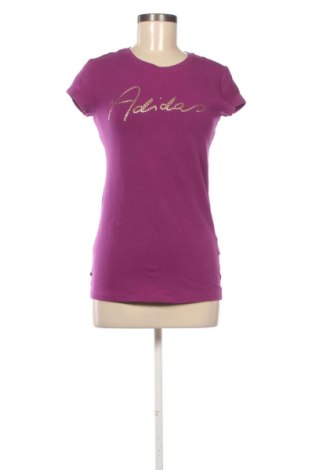 Γυναικείο t-shirt Adidas, Μέγεθος M, Χρώμα Βιολετί, Τιμή 16,00 €, #137260572