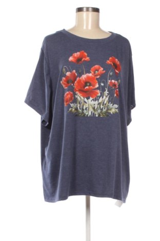 Damen T-Shirt Unbranded, Größe 5XL, Farbe Blau, Preis 13,00 €, #137262849