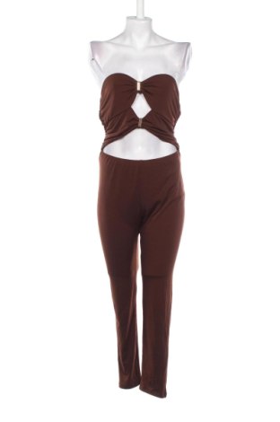 Salopetă lungă de damă Bershka, Mărime L, Culoare Maro, Preț 89,00 Lei, #137245106