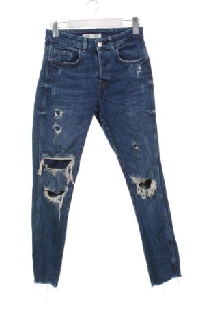 Blugi de femei Zara, Mărime M, Culoare Albastru, Preț 55,79 Lei, #137203514