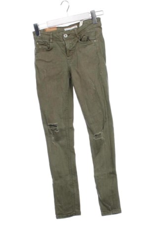 Dámske džínsy  Zara, Veľkosť XS, Farba Zelená, Cena  12,00 €, #137222526