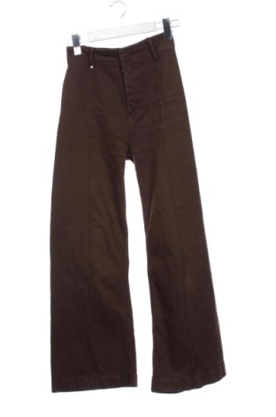 Blugi de femei Zara, Mărime XXS, Culoare Maro, Preț 94,48 Lei, #137234258