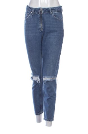Damskie jeansy Bershka, Rozmiar M, Kolor Niebieski, Cena 52,42 zł, #137250165