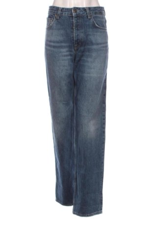 Blugi de femei Zara, Mărime S, Culoare Albastru, Preț 68,24 Lei, #137266336