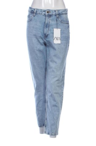 Blugi de femei Zara, Mărime M, Culoare Albastru, Preț 196,32 Lei, #137269114