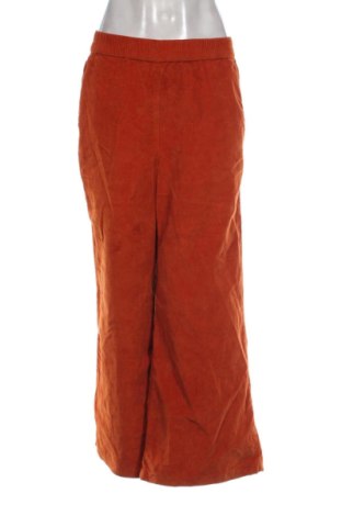 Pantaloni de velvet de femei Bon Prix, Mărime XL, Culoare Portocaliu, Preț 62,00 Lei, #137265741