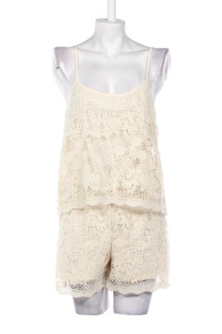 Salopetă scurtă de damă Unbranded, Mărime M, Culoare Ecru, Preț 83,46 Lei, #137280939