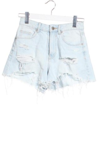 Pantaloni scurți de femei Bershka, Mărime XS, Culoare Albastru, Preț 47,24 Lei, #137199076