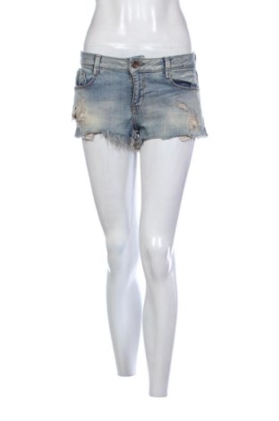 Pantaloni scurți de femei Zara, Mărime M, Culoare Albastru, Preț 73,49 Lei, #137263882
