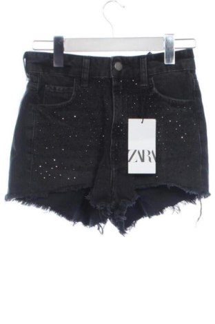Pantaloni scurți de femei Zara, Mărime XS, Culoare Negru, Preț 114,74 Lei, #137267447
