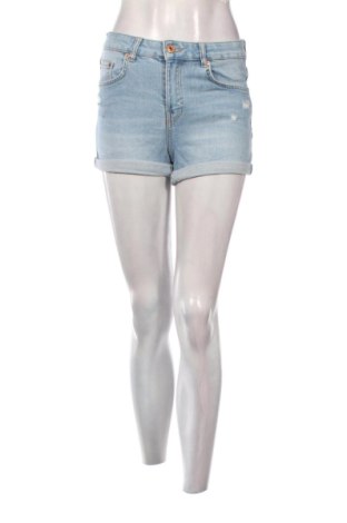 Pantaloni scurți de femei Bershka, Mărime S, Culoare Albastru, Preț 41,99 Lei, #137273550