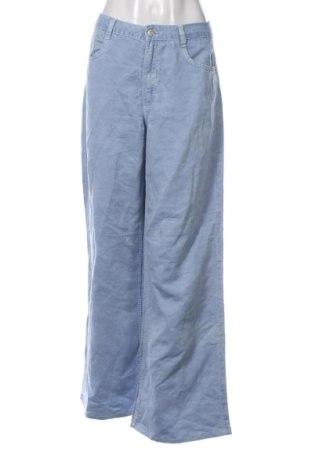 Pantaloni de femei Zara, Mărime L, Culoare Albastru, Preț 196,32 Lei, #137217113