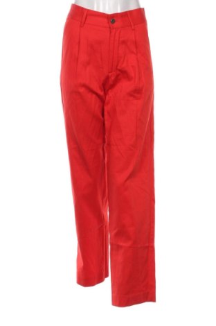 Pantaloni de femei Bershka, Mărime S, Culoare Roșu, Preț 88,00 Lei, #137241761