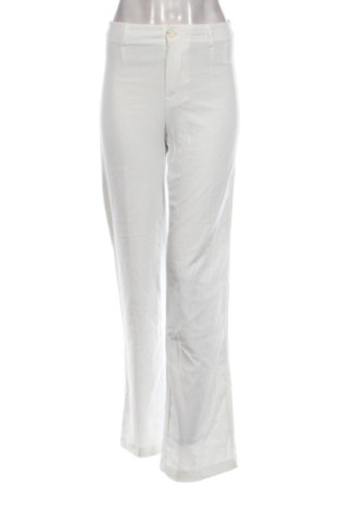 Damskie spodnie Bershka, Rozmiar S, Kolor Biały, Cena 46,57 zł, #137267937
