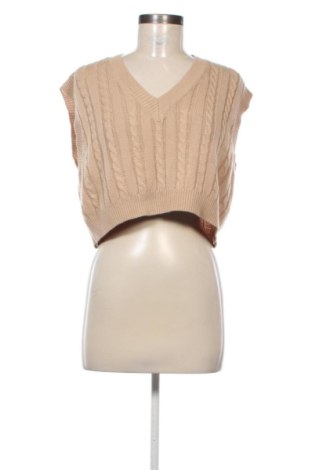 Pulover de femei SHEIN, Mărime L, Culoare Bej, Preț 35,53 Lei, #137277311