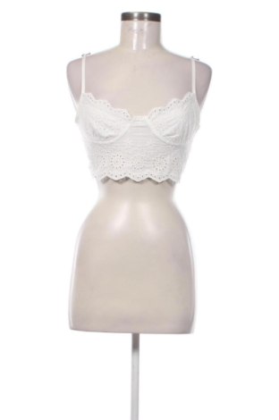 Top de femei Bershka, Mărime XS, Culoare Alb, Preț 88,99 Lei, #137181651