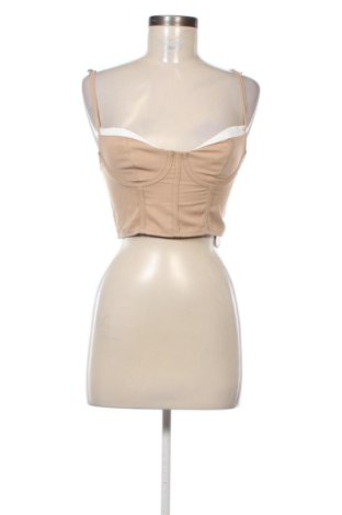 Top de femei SHEIN, Mărime XS, Culoare Bej, Preț 47,24 Lei, #137258131