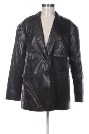 Γυναικείο δερμάτινο μπουφάν H&M, Μέγεθος M, Χρώμα Μαύρο, Τιμή 19,24 €, #137251355