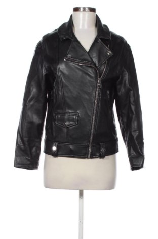 Damen Lederjacke Bershka, Größe S, Farbe Schwarz, Preis 23,00 €, #137265393