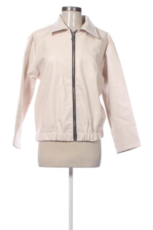 Geacă de piele pentru femei Unbranded, Mărime S, Culoare Ecru, Preț 131,23 Lei, #137263831