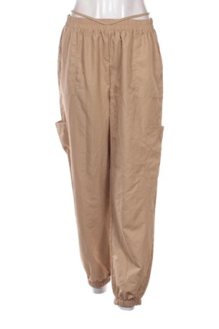 Pantaloni trening de femei SHEIN, Mărime L, Culoare Bej, Preț 40,24 Lei, #137258540