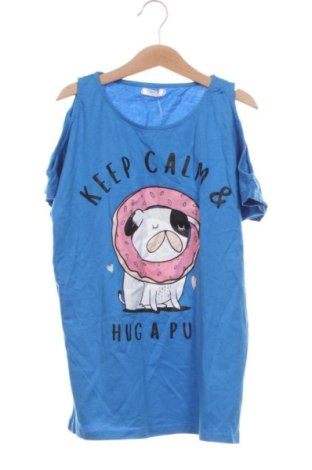 Kinder Shirt Girls, Größe 12-13y/ 158-164 cm, Farbe Blau, Preis 5,20 €, #137087223