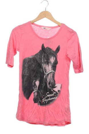 Детска тениска H&M, Размер 14-15y/ 168-170 см, Цвят Розов, Цена 8,25 €, #137046982